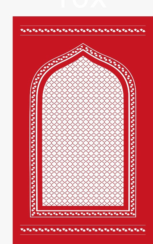 Red prayer mat